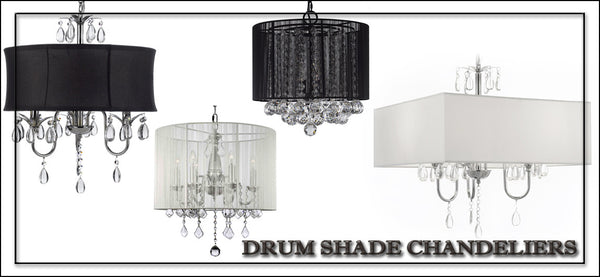 Drum Shade Chandeliers