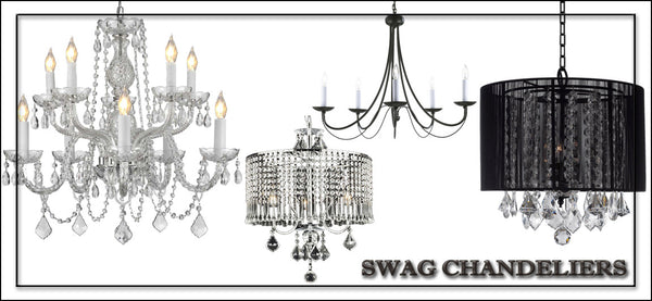 Swag Plug-in Chandeliers