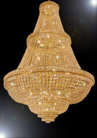 French Empire Crystal Chandelier Lighting H72" X W50" - Perfect For An Entryway Or Foyer - Go-A93-448/48