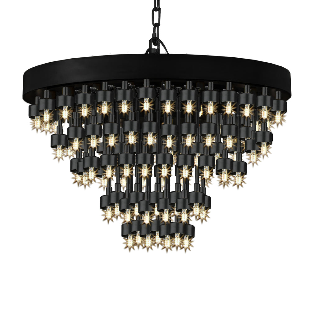 COSMOS 5-RING CHANDELIER LIGHTING CHANDELIERS GOOD FOR DINING / ENTRYWAY / FOYER / LIVING ROOM W 31” H 25.5” - G7-3427/111