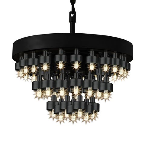 COSMOS 3-RING CHANDELIER LIGHTING CHANDELIERS GOOD FOR DINING / ENTRYWAY / FOYER / LIVING ROOM W 20” H 16.5” - G7-3427/44