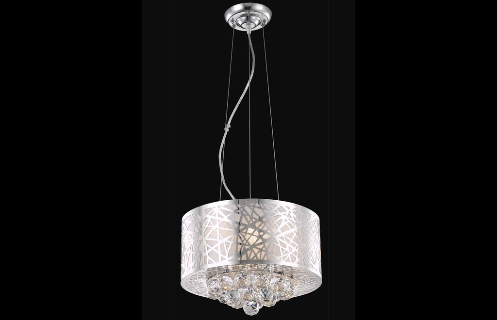 C121-2078D14C/RC - Regency Lighting: Prism 3 light Chrome Pendant Clear Royal Cut Crystal