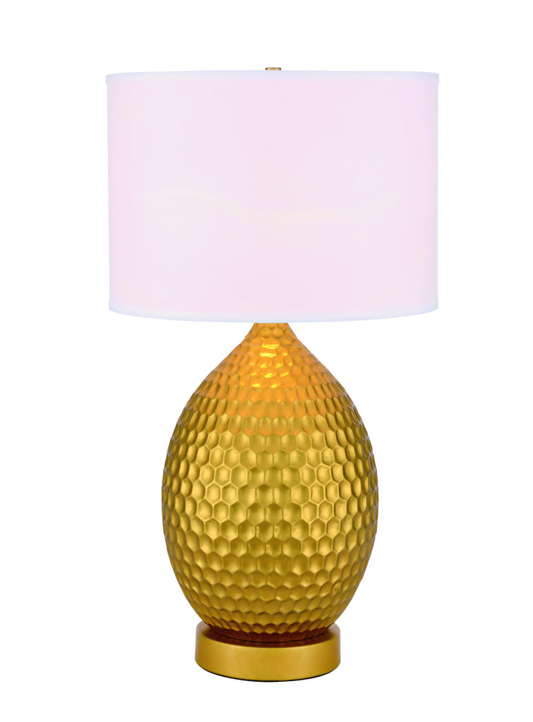 ZC121-TL3021G - Regency Decor: Miel 1 light Gold Table Lamp