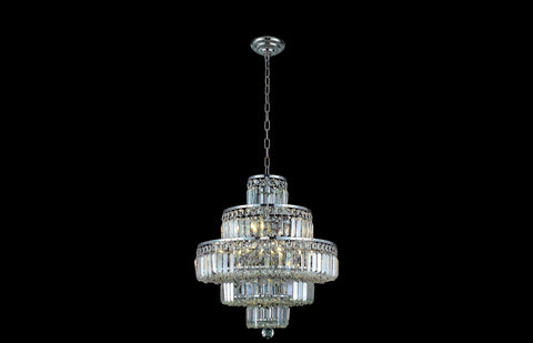 C121-2038D20C/RC - Regency Lighting: Maxime 13 light Chrome Chandelier Clear Royal Cut Crystal