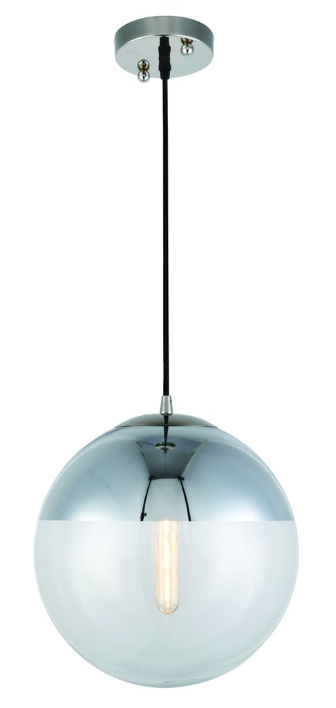 ZC121-1142D12PN - Urban Classic: Beckett 1 light Polished Nickel Pendant