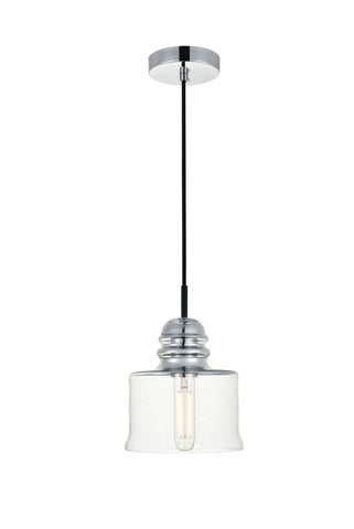 ZC121-LD2253C - Living District: Kenna 1 Light Chrome Pendant With Clear Glass