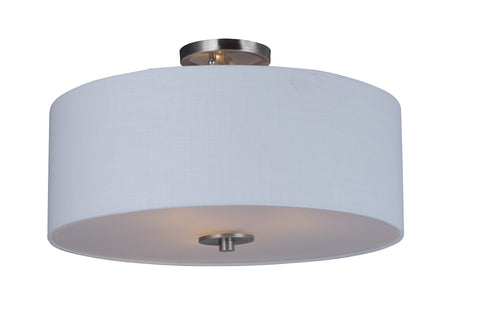 Bongo 3-Light Semi-Flush Mount Satin Nickel - C157-10014WLSN