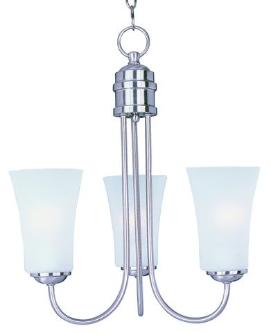 Logan 3-Light Chandelier Satin Nickel - C157-10043FTSN