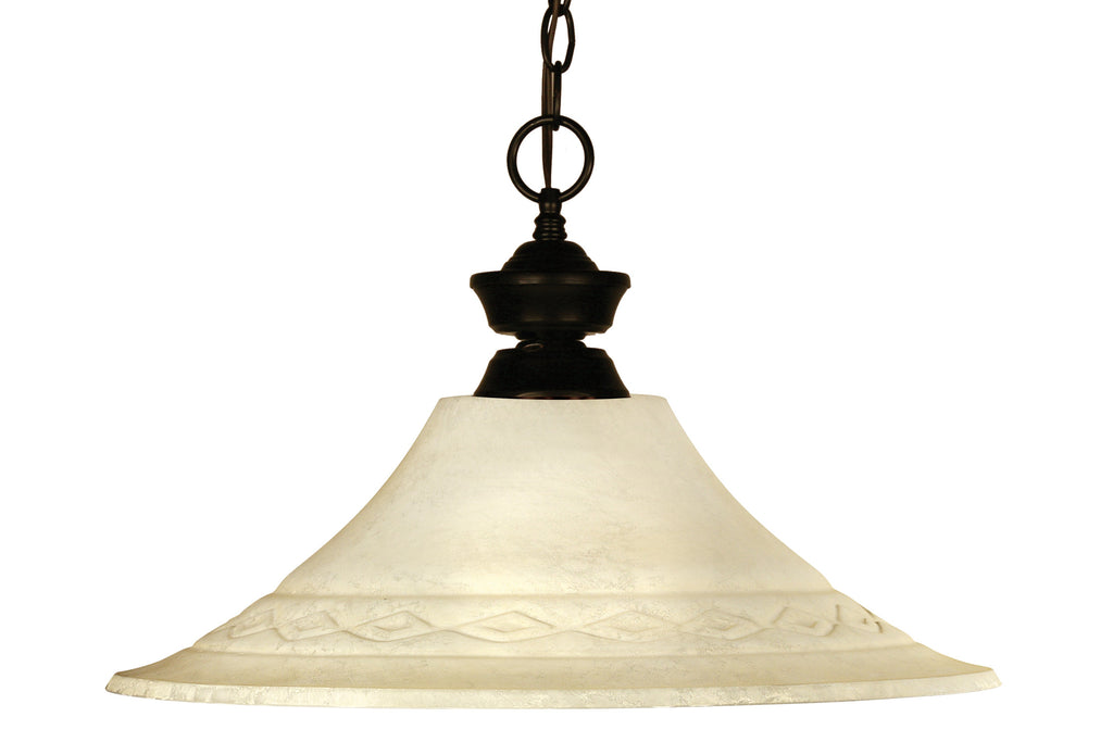 Zlite 1 Light Pendant - C161-100701BRZ-FGM16