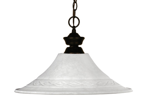 Zlite 1 Light Pendant - C161-100701BRZ-FWM16