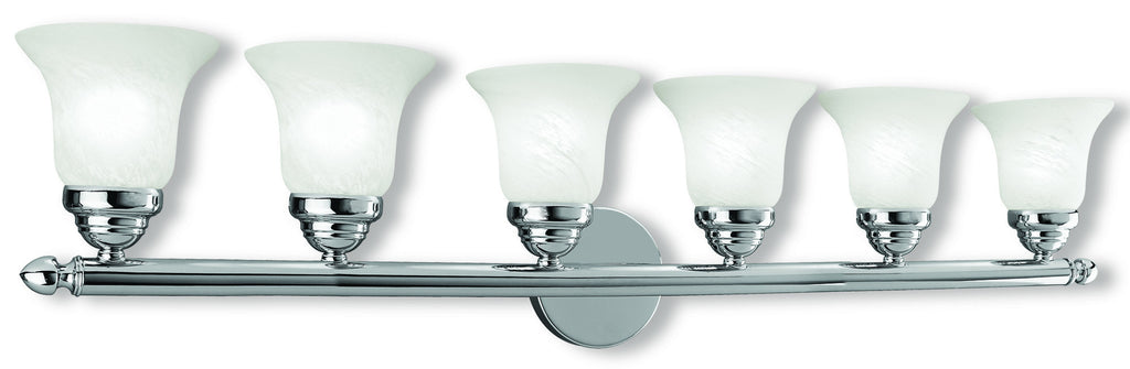 Livex Neptune 6 Light Polished Chrome Bath Light - C185-1066-05