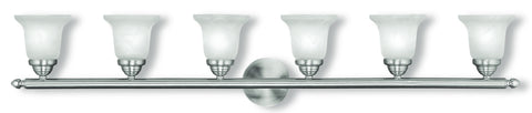 Livex Neptune 6 Light Brushed Nickel Bath Light - C185-1066-91