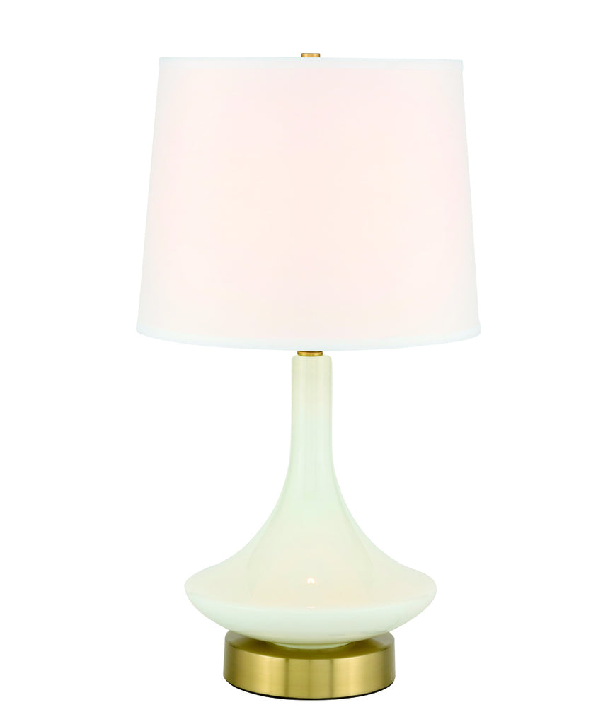 ZC121-TL3020BR - Regency Decor: Alina 1 light Brass Table Lamp