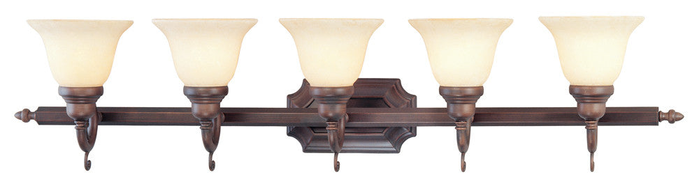 Livex French Regency 5 Light Imperial Bronze Bath Light - C185-1195-58