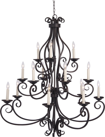 Manor 15-Light Chandelier Oil Rubbed Bronze - C157-12219OI