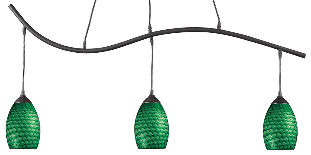 Zlite 3 Light Billiard Light - C161-131-3SB-GREEN