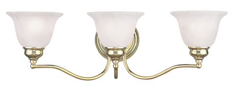 Livex Essex 3 Light Polished Brass Bath Light - C185-1353-02