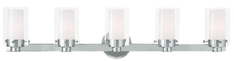 Livex Manhattan 5 Light Polished Chrome Bath Light - C185-15455-05