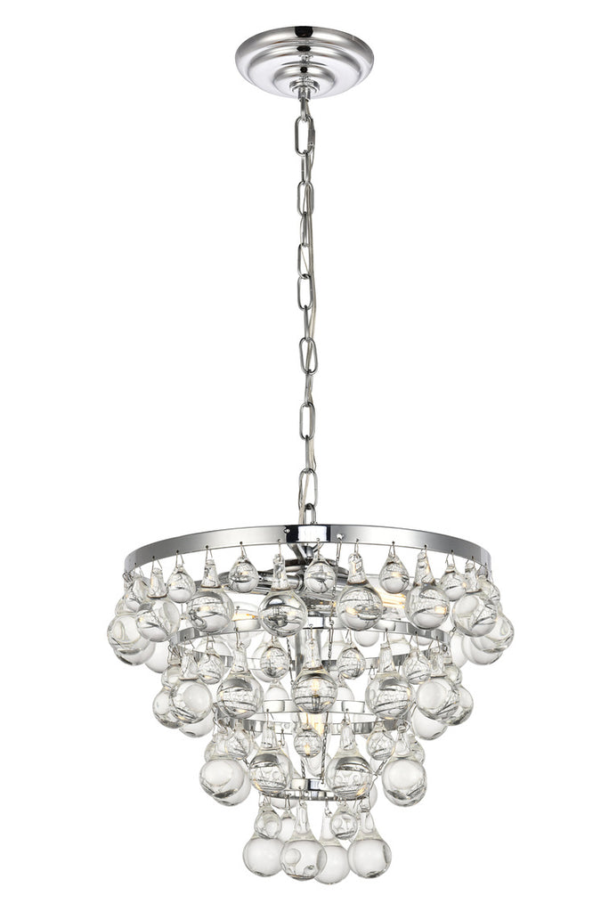 ZC121-LD5016D13C - Living District: Kora Collection Pendant D13 H10.9 Lt:3 Chrome Finish