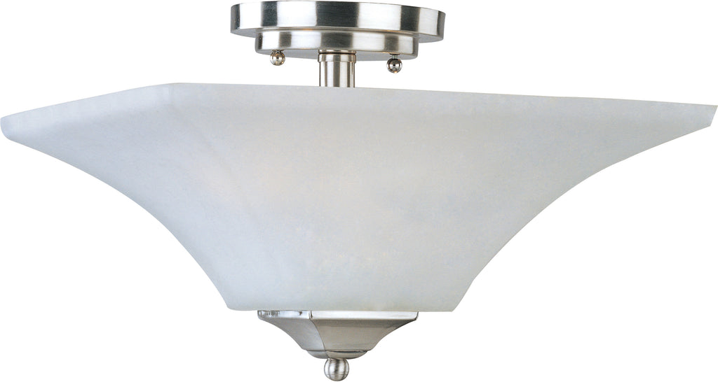 Aurora 2-Light Semi-Flush Mount Satin Nickel - C157-20091FTSN