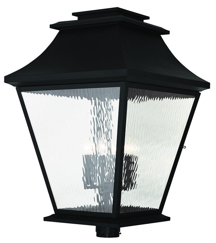 Livex Hathaway 6 Light Black Outdoor Post Lantern - C185-20254-04