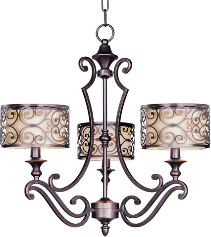 Mondrian 3-Light Chandelier Umber Bronze - C157-21153WHUB