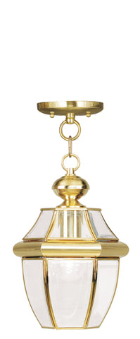 Livex Monterey 1 Light PB Outdoor Chain Lantern  - C185-2152-02