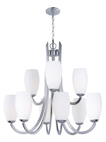 Taylor 9-Light Chandelier Satin Nickel - C157-21657SWSN