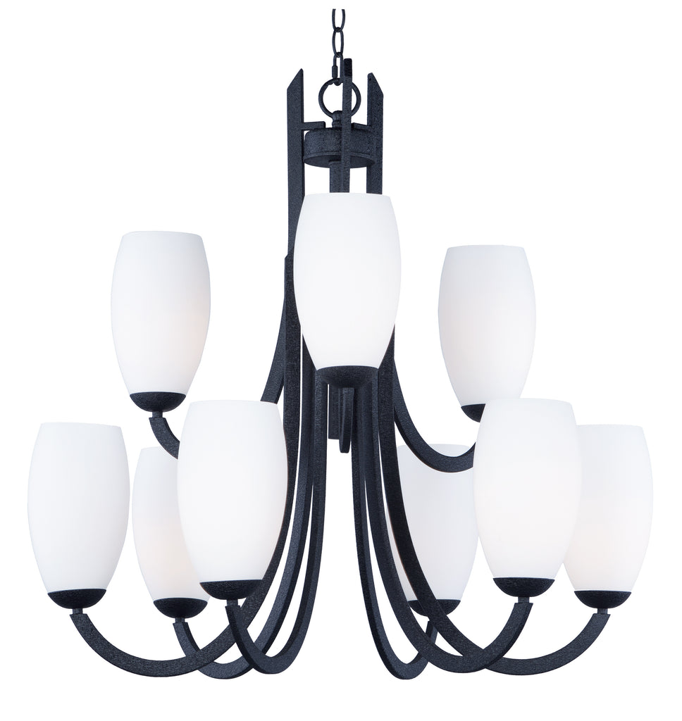 Taylor 9-Light Chandelier Textured Black - C157-21657SWTXB