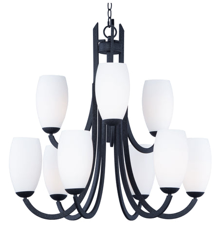 Taylor 9-Light Chandelier Textured Black - C157-21657SWTXB