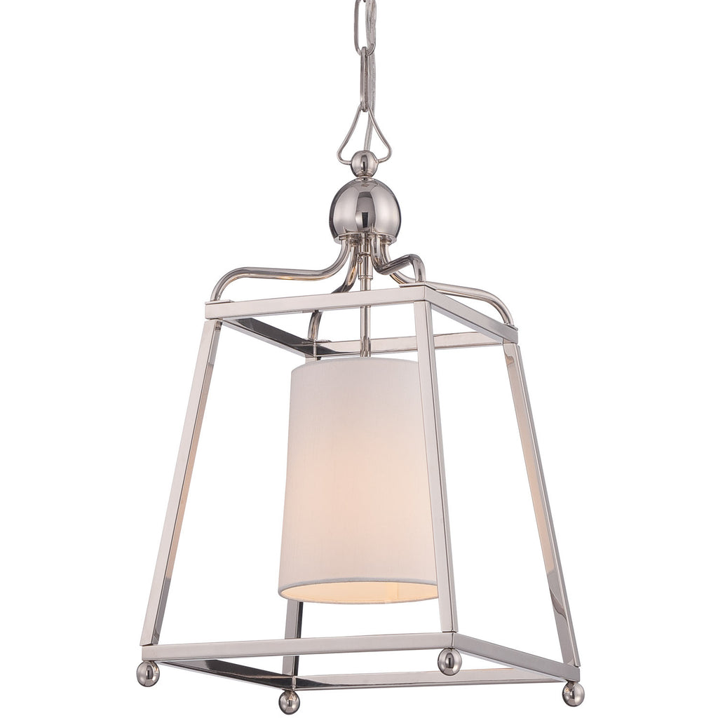 1 Light Polished Nickel Modern Pendant - C193-2240-PN