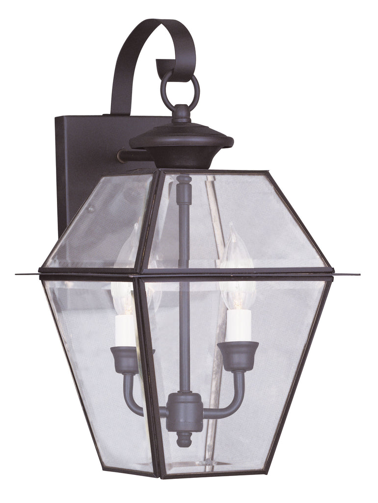 Livex Westover 2 Light Bronze Outdoor Wall Lantern - C185-2281-07