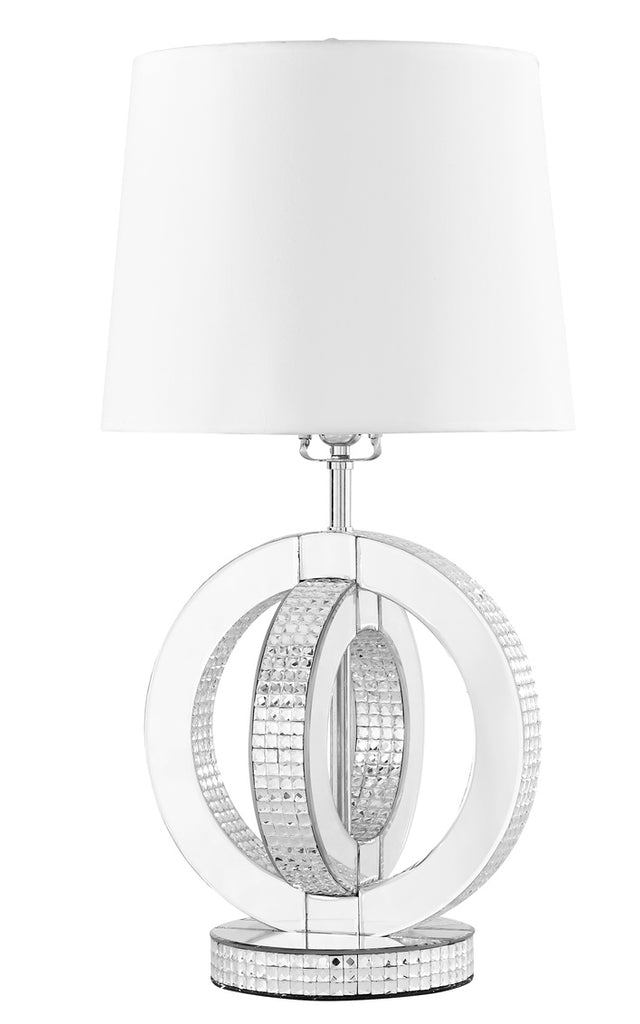 ZC121-ML9306 - Regency Decor: Sparkle Collection 1-Light Silver Finish Table Lamp