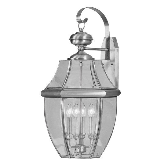 Livex Monterey 4 Light BN Outdoor Wall Lantern - C185-2356-91