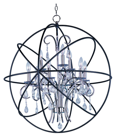 Orbit 9-Light Pendant Anthracite and Polished Nickel - C157-25145ARPN