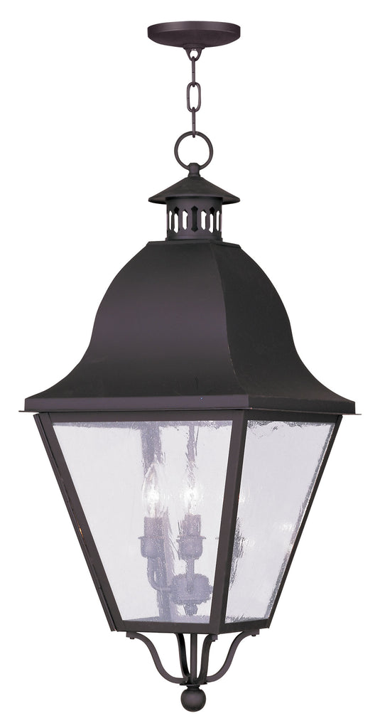 Livex Amwell 4 Light Bronze Outdoor Chain Lantern  - C185-2547-07