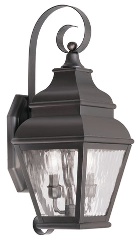 Livex Exeter 2 Light Bronze Outdoor Wall Lantern - C185-2602-07