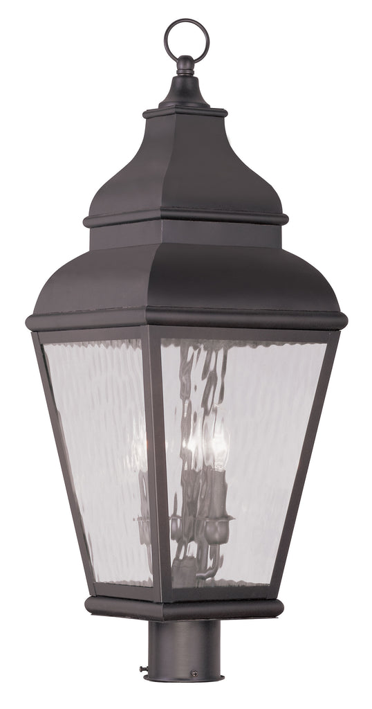 Livex Exeter 3 Light Bronze Outdoor Post Lantern - C185-2606-07