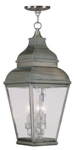 Livex Exeter 3 Light Bronze Outdoor Chain Lantern  - C185-2610-29