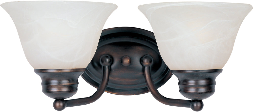 Malaga 2-Light Bath Vanity Oil Rubbed Bronze - C157-2687MROI