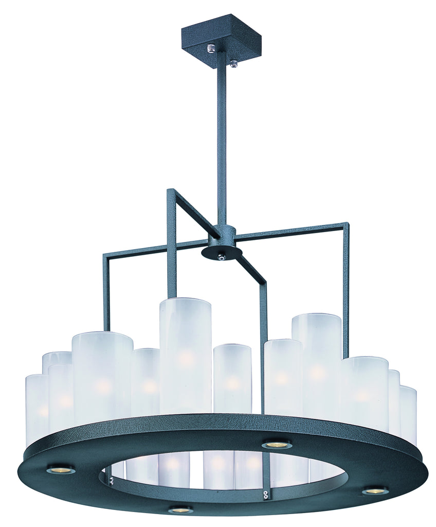 Urban Nights 28-Light Chandelier Textured Black - C157-32464FTTXB