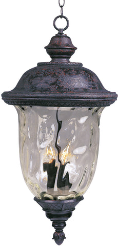 Carriage House DC 3-Light Outdoor Hanging Lantern Oriental Bronze - C157-3427WGOB