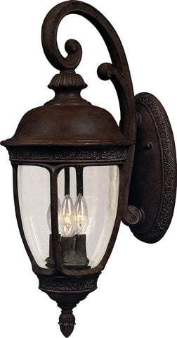 Knob Hill Cast 3-Light Outdoor Wall Lantern Sienna - C157-3466CDSE