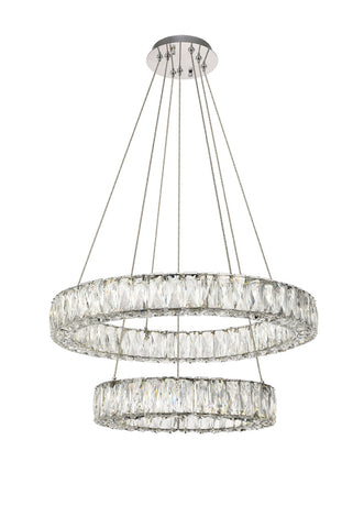 ZC121-3503G24C - Regency Lighting: Monroe Integrated LED chip light Chrome Chandelier Clear Royal Cut Crystal