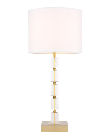 ZC121-TL3024BR - Regency Decor: Palais 1 light Brass Table Lamp