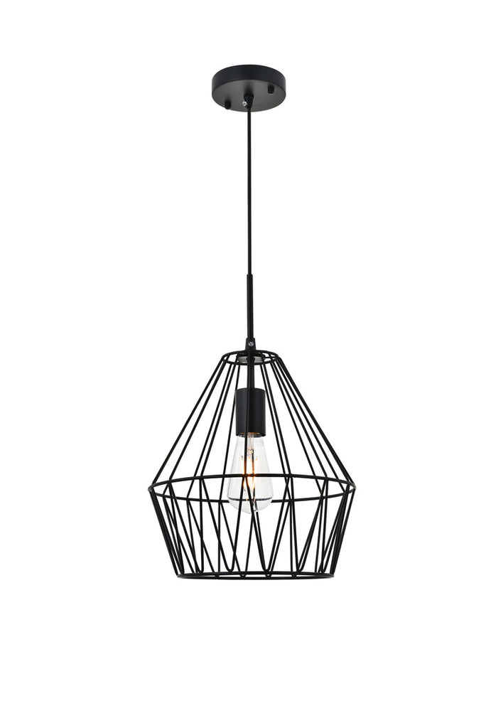 ZC121-LD4008D11BK - Living District: Candor 1 light black Pendant