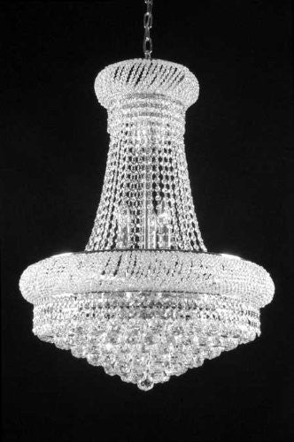 French Empire Crystal Chandelier Lighting H 26" W 20" - Cjd1-Cs/541D20