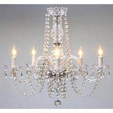 Swarovski Crystal Trimmed Chandelier Chandelier H25" X W24" - A46--384/5Sw