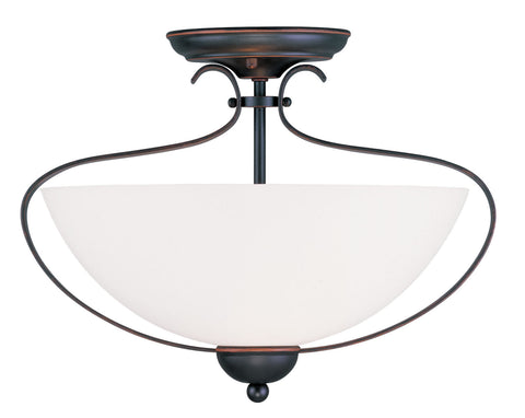 Livex Brookside 2 Light Olde Bronze Ceiling Mount - C185-4798-67