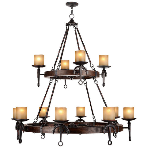 Livex Cape May 12 Light Olde Bronze Chandelier - C185-4869-67